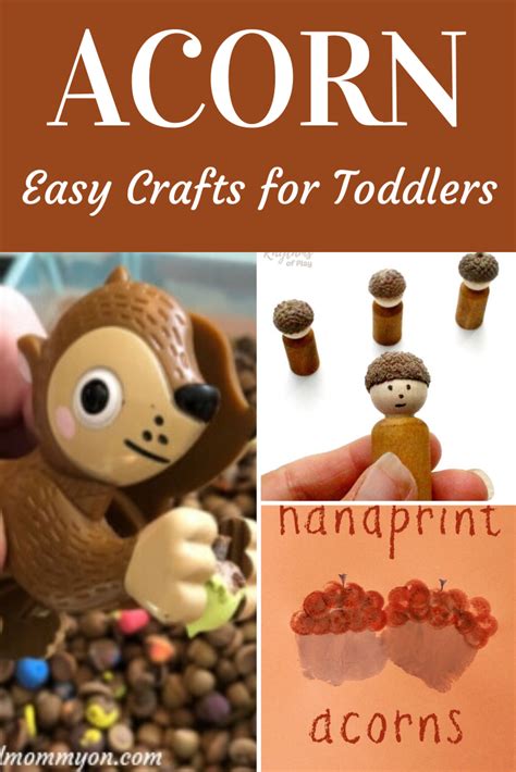 10 Easy Acorn Crafts For Toddlers To Make This Fall