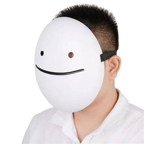 Dream Smp Cosplay Mask Dream Team Smp Mask Dsmp Smiley Face Etsy Uk