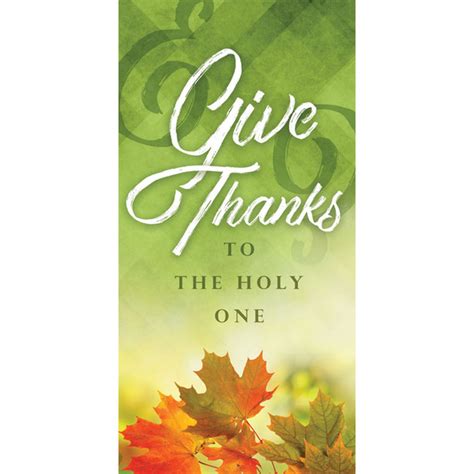 Church Banner Fall And Thanksgiving Give Thanks To The Holy One