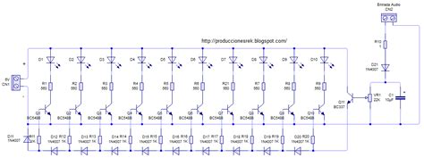 Producciones Rek Diagramas Y Electronica Vúmetro Con 10 Led