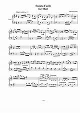Sonata Facile Sheet Music Images