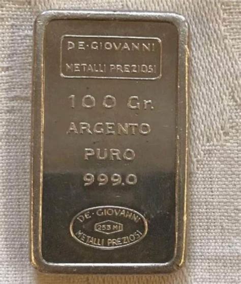 100 Grammes Argent 999 De Giovanni Metalli Preziosi Catawiki
