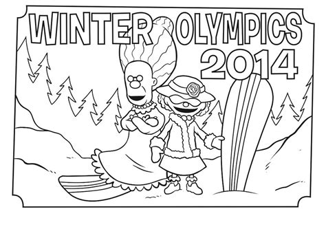 Free Winter Olympics Coloring Pages And Book For Kids