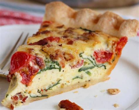 Spinach Feta And Tomato Quiche Now Available In Crustless