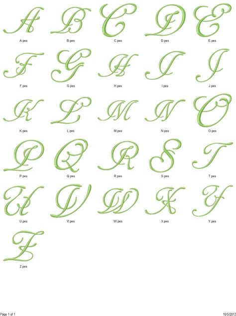 8 Elegant Font Alphabet Images Christmas Machine Embroidery Font