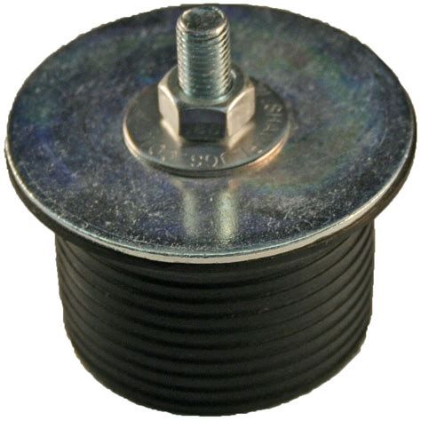 Shaw Plugs 62005 Hex Nut Expandable Neoprene Rubber Plug With Zinc