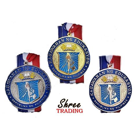 Deped Medal 5cm Set Of 3 Goldsilverbronze Shopee Philippines