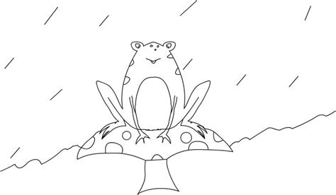 Mushroom Frog Coloring Pages For Adults Free Printable Frog Coloring