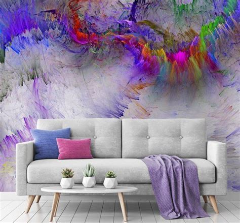 Abstract Mural Repositionable Wallpaper Peel And Stick