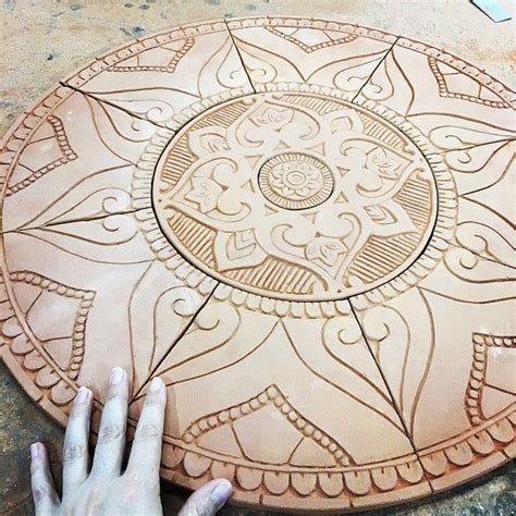 Mandala Wall Decoration Made From Ceramic Outdoor Wall Art Etsy Uk