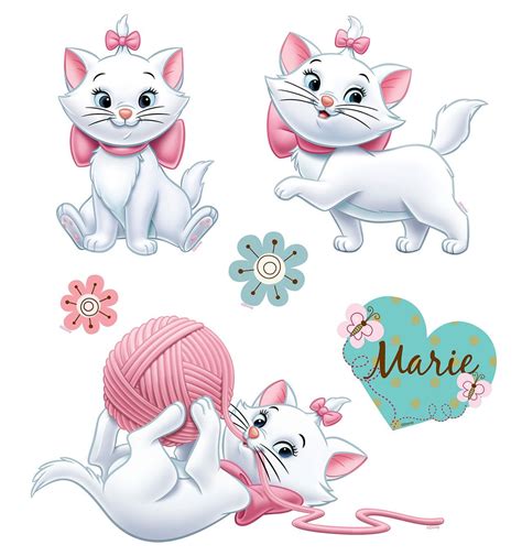 12 Muurstickers Marie Van De Aristokatten Van Disney 1281×1366