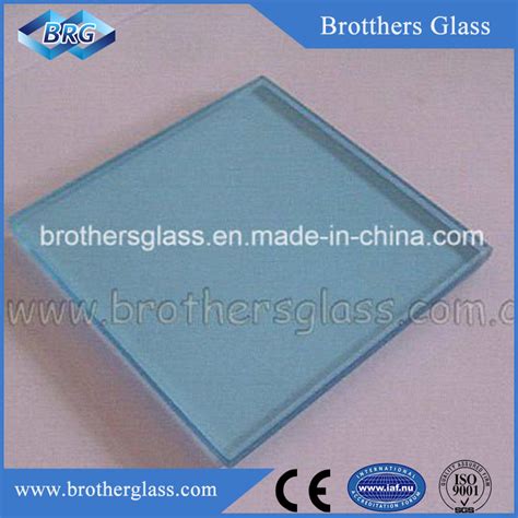 China Light Blue Laminated Glass Brg003 China Laminated Glass Color Laminated Glass