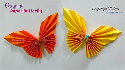 Paper Butterfly How To Make Paper Butterfly Origami Youtube