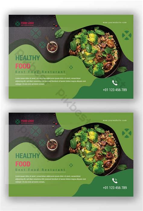 One Side Healthy Food Postcard Design Ai Free Download Pikbest