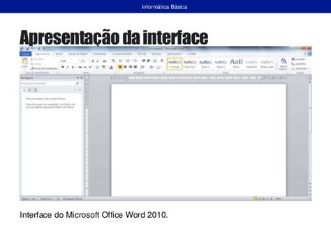 Informática Básica Introdução Ao Microsoft Word 2010