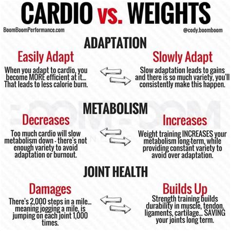 You may be wondering what makes weight training so. Cardio vs Weight Training | ACE Fitness Center