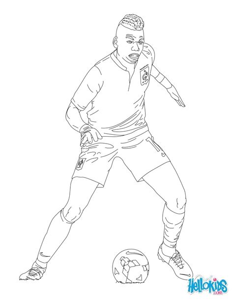 Neymar jr coloring pages template. The best free Neymar drawing images. Download from 63 free ...