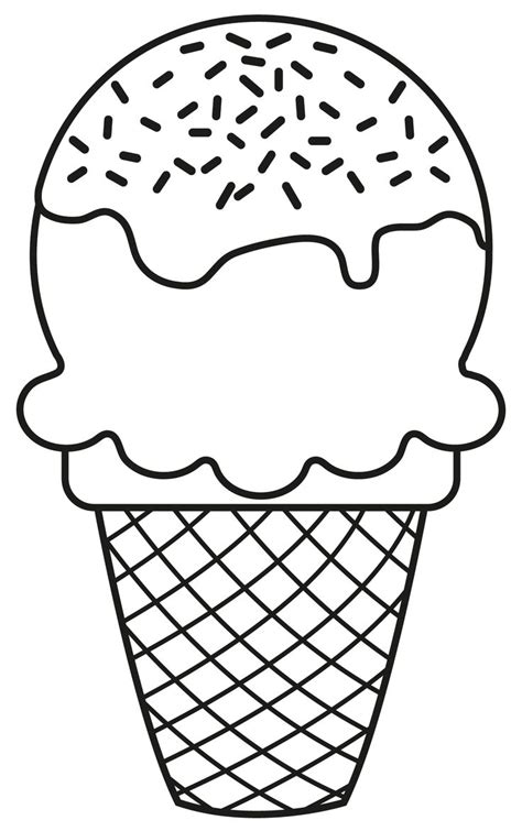 Ice Cream Cone Clipart Black And White Free Download On Clipartmag