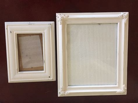 Shabby Chic Ornate Picture Frames Soft White Distressed Set Of 4