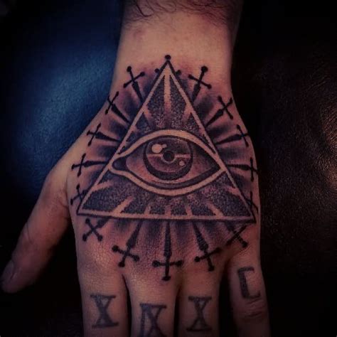 All Seeing Eye Pyramid Tattoo