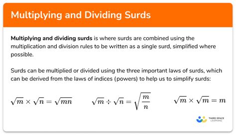 Multiplying And Dividing Surds Gcse Maths Steps And Examples