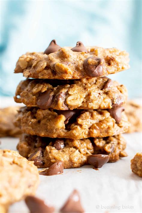 This recipe can easily be made into snickerdoodle cookies by rolling the dough they kind of remind me of sugar cookies that you can buy at subway. Chewy Healthy Oatmeal Chocolate Chip Cookies (Vegan ...