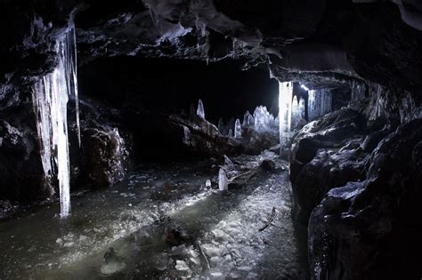 Inside The Guler Ice Caves Of The Ford Pinchot National Forest