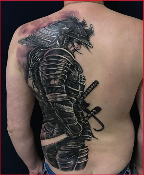 Samurai Back Tattoos