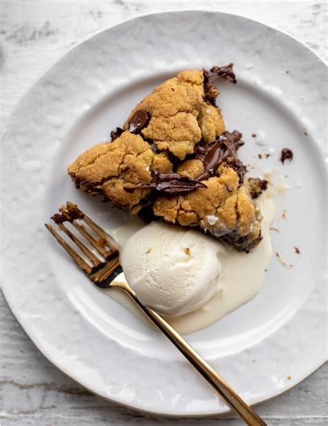 Salted Chewy Gooey Chocolate Chip Skillet Cookie Recipe Skillet