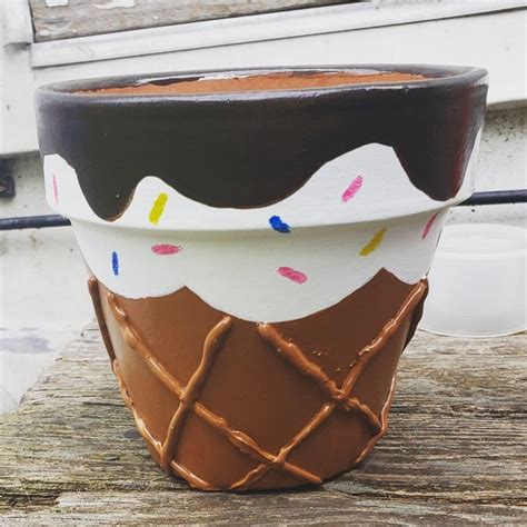 Clay Pot Ice Cream Cone