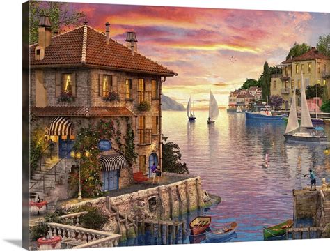 The Mediterranean Harbour Wall Art Canvas Prints Framed Prints Wall