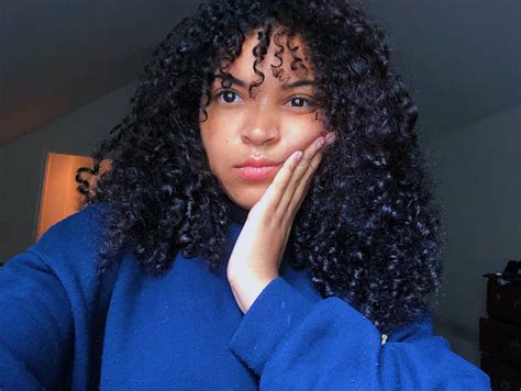 Black Girl Curly Hair Styles With Curly Bangs Curly Hair Styles Curly Bangs Dyed Hair