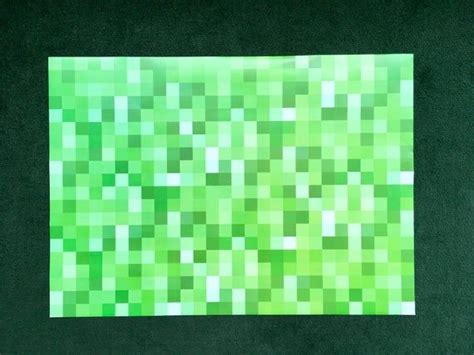 Green Pixel Inspired By Minecraft Creeper Wrapping Paper Creeper Style Creepers Wrapping Paper