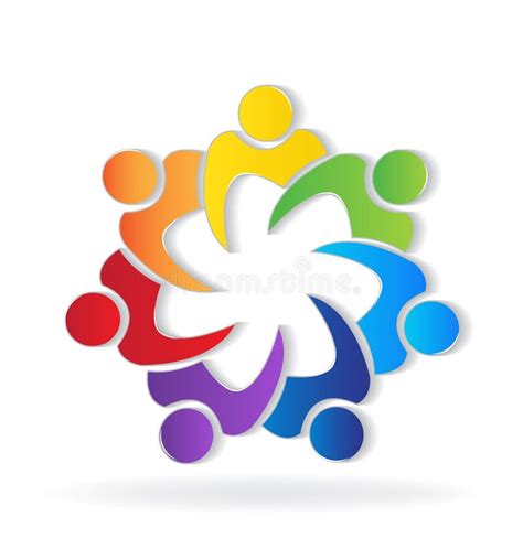 Teamwork Unity People Logo Stock Vector Illustration Of Circle 104205466
