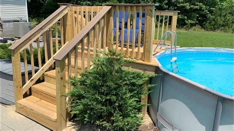 Though demand has eased since the height of the pandemic, pool contractors are still busy. HOW TO Build the Best Deck for Your Above Ground Pool - Local Swimming Pool Services Directory