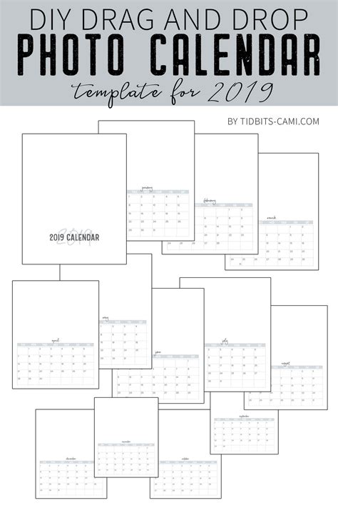 Create Your Own Calendar Template Diy Color Burst