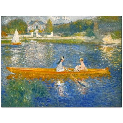 The Skiff By Pierre Auguste Renoir As Art Print Canvastar