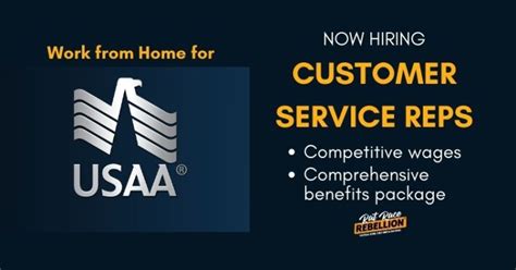 Work From Home For Usaa Now Hiring Customer Service Reps Great