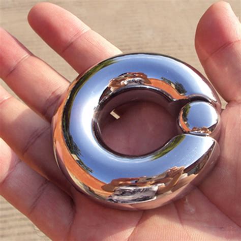 New Stainless Steel Scrotum Pendant Penis Restraint Locking Ring