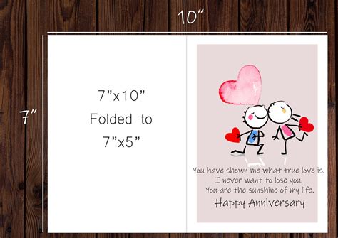 Printable Anniversary Card Digital Happy Anniversary Cardwish My Love