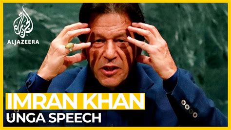 Pakistan Pm Imran Khan Addresses United Nations General Assembly Youtube