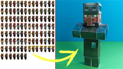 This Is How You Can Make Any Paper Minecraft Villager You Want Youtube