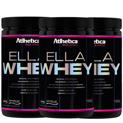 2x Ella Whey 600g Atlhetica Nutrition Parcelamento Sem Juros