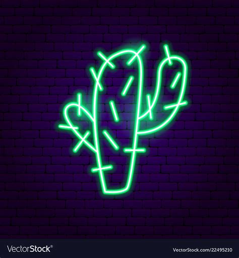 Neon Cactus Sign
