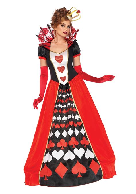 Adults Plus Size Deluxe Queen Of Hearts Costume For Women
