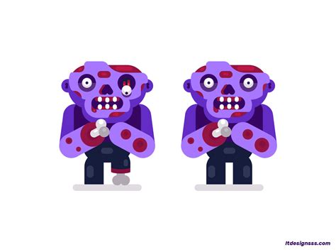 Zombies 2 Purple Version By Lia Tanasa On Dribbble