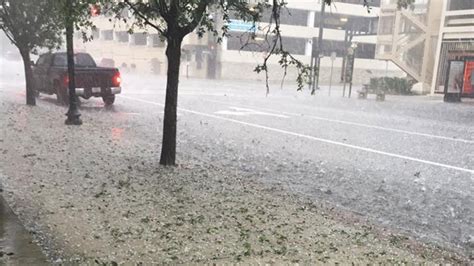 Hail Severe Storms Sweep Through Northeast Florida
