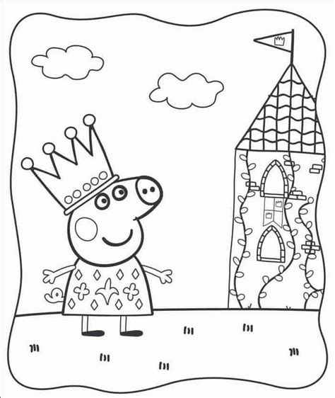 Peppa Pig Fairy Coloring Pages | Peppa pig coloring pages, Peppa pig