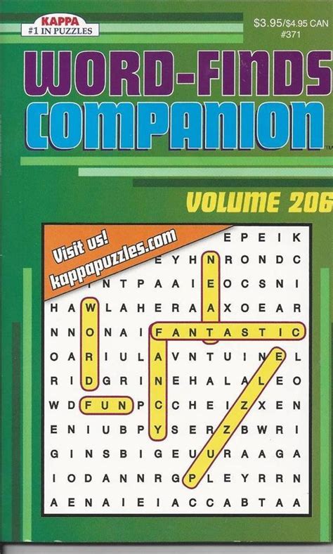 Details About Kappa Word Finds Companion Word Search Fun Puzzle Book