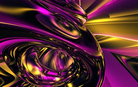 Abstract Yellow Purple And Blue 3d Pattern Wallpapers Wallpaper Cave